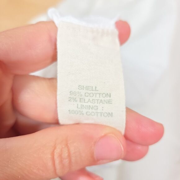 Forever That Girl Ruffled Eyelet Square-Neck Dress Women's Sz L Anthropologie - Picture 12 of 13